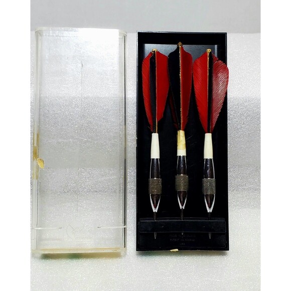 Vintage Unicorn Darrow Feather Chrome Darts 25g – Code 14 104 – Rare Collectible - Picture 1 of 16